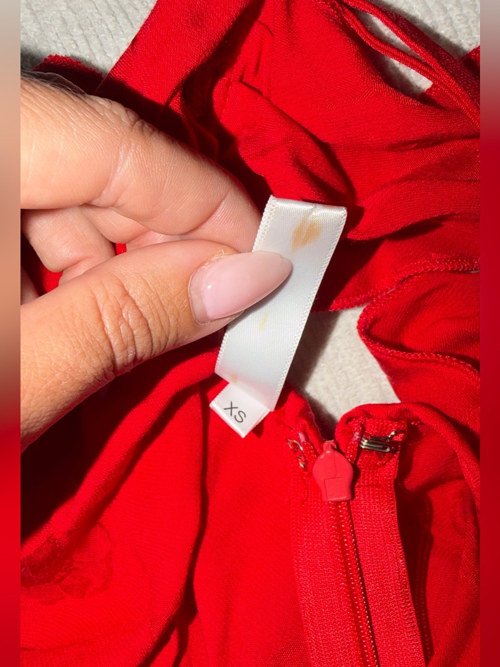 Rat & Boa Florentina Red Dress XS Maxi Long Satin Sexy Classy Rare - Picture 14 of 14